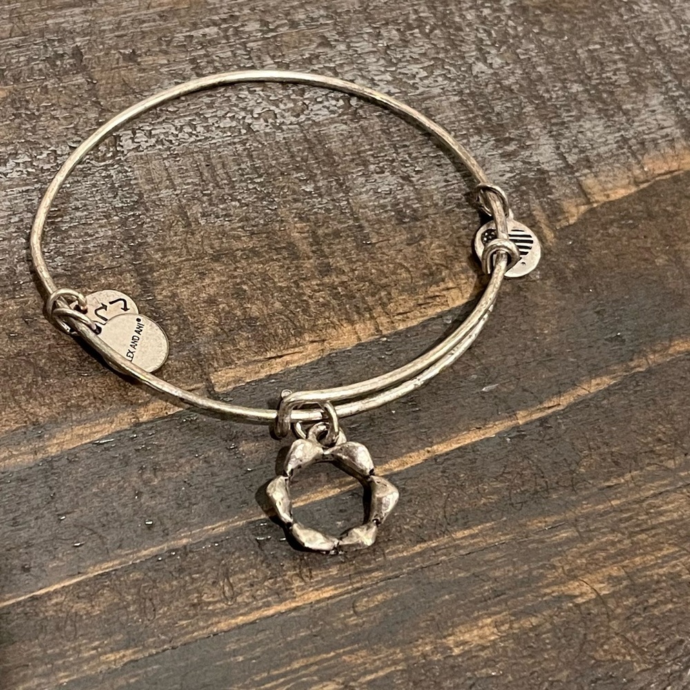 Alex and Ani Silver Crown Bracelet